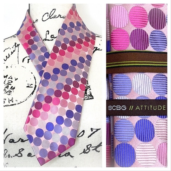 BCBG Other - 😎Super Fun BCBG Dots Silk Mens Tie😎